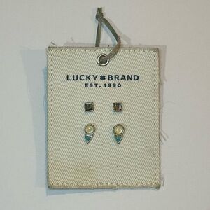 NWT Vintage Lucky Brand Stud Earring Set